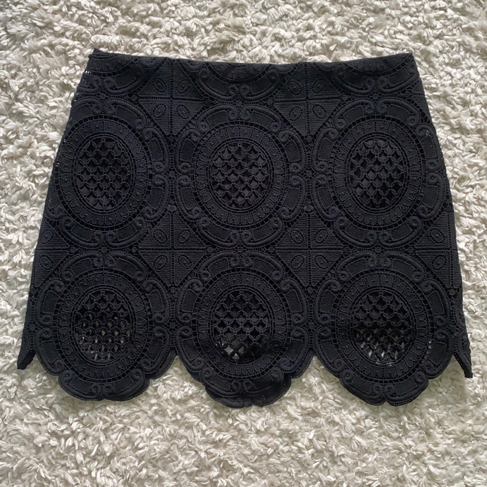 Black Lace Skirt